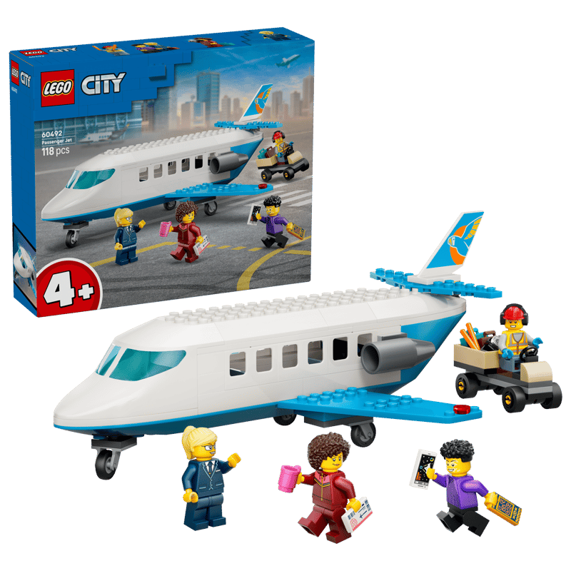 CITY GREAT VEHICLES - JET PASSEGGERI - 60492 - babykid