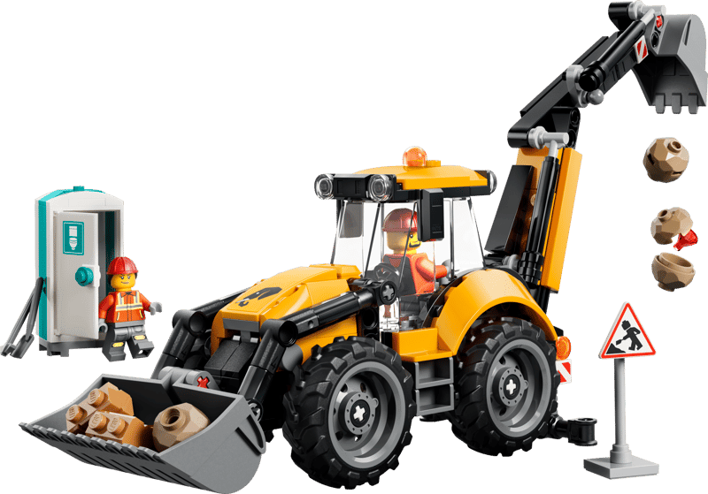 CITY GREAT VEHICLES - SCAVATRICE DA CANTIERE GIALLA - 60480 - babykid