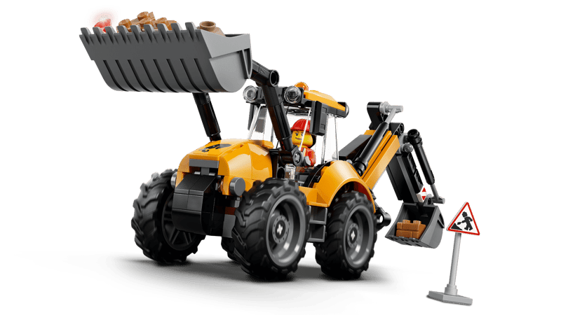 CITY GREAT VEHICLES - SCAVATRICE DA CANTIERE GIALLA - 60480 - babykid