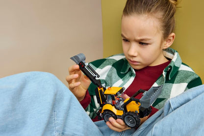 CITY GREAT VEHICLES - SCAVATRICE DA CANTIERE GIALLA - 60480 - babykid