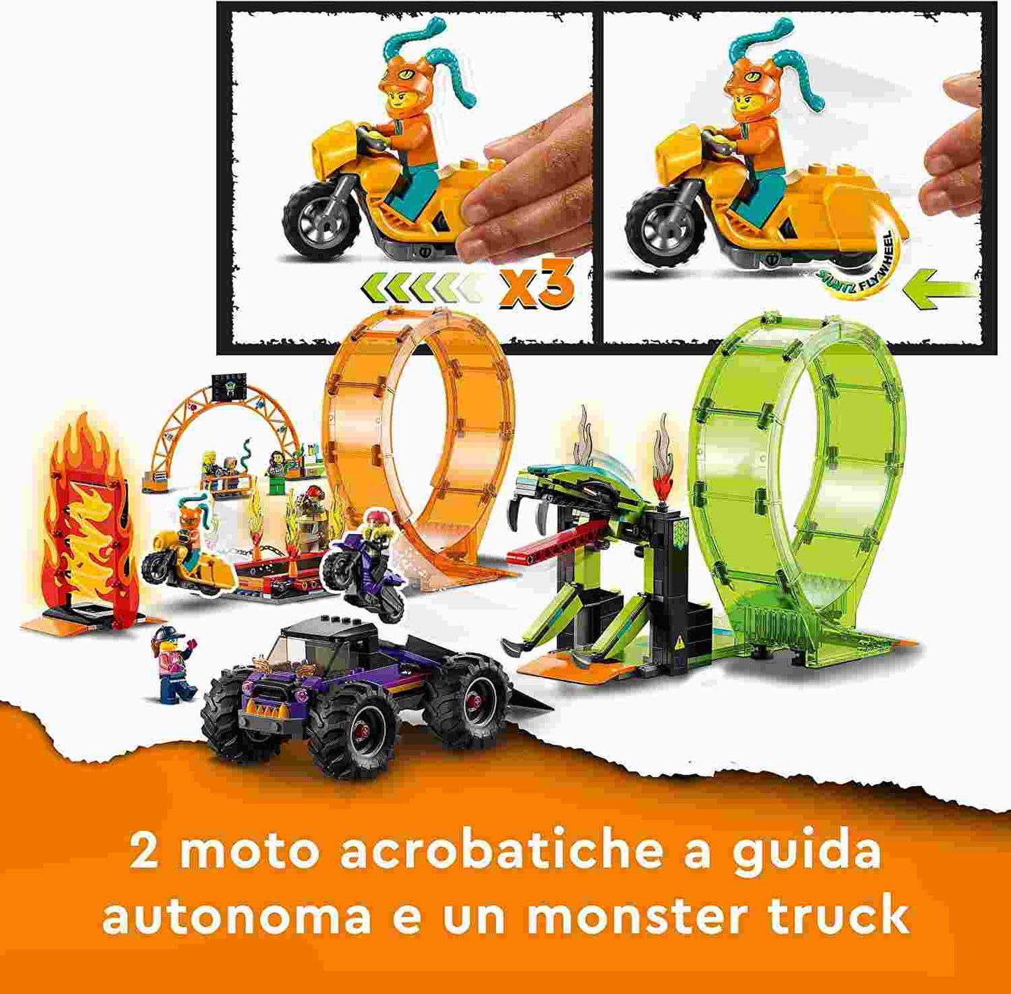 CITY STUNTZ ARENA DELLE ACROBAZIE - 60339 - babykid