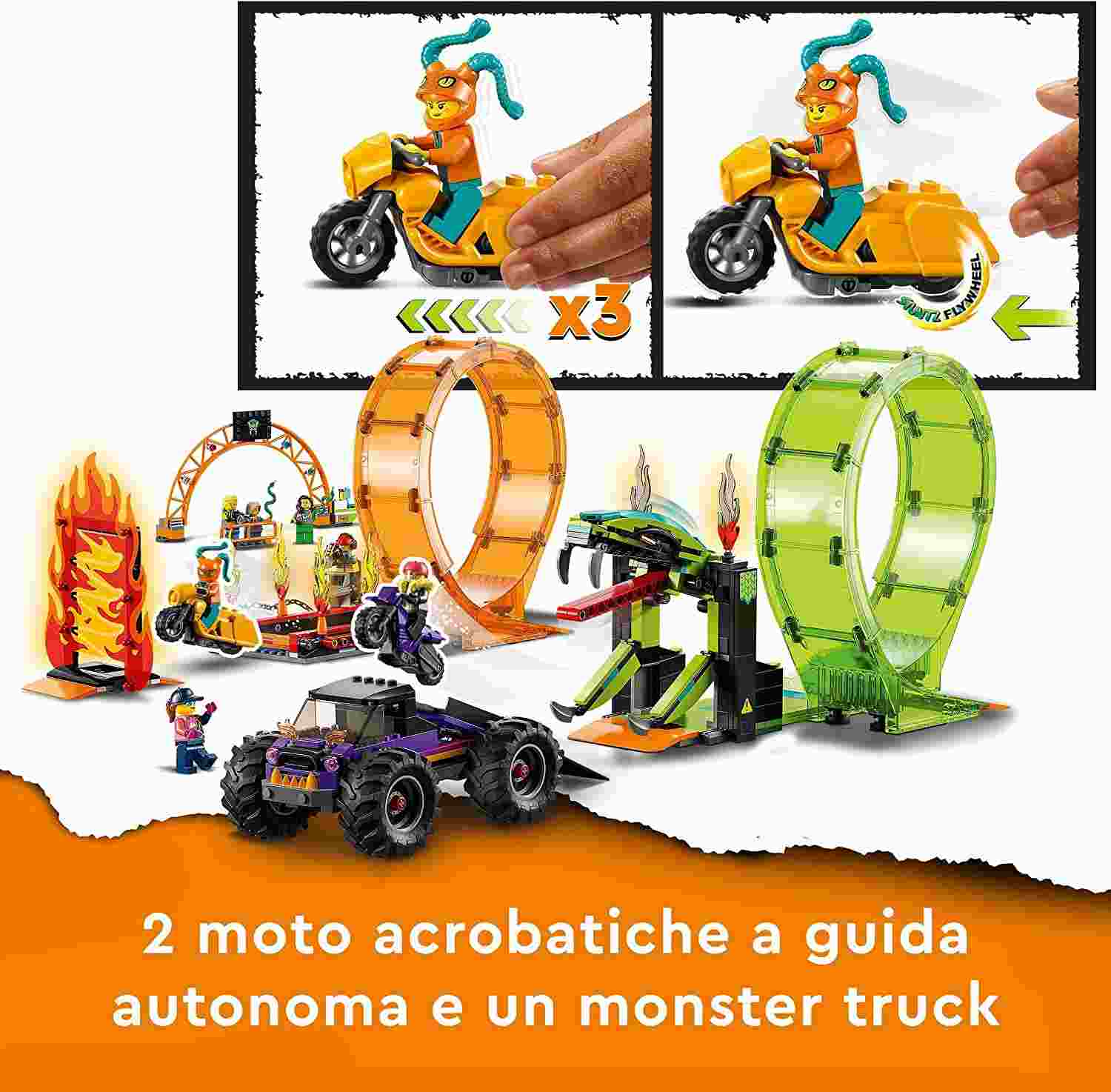 CITY STUNTZ ARENA DELLE ACROBAZIE - 60339 - babykid
