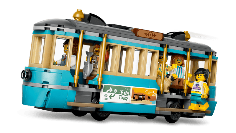 CITY TRAINS - TRAM CLASSICO DELLA SPIAGGIA - 60506 - babykid
