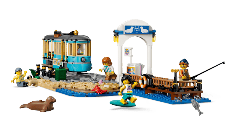 CITY TRAINS - TRAM CLASSICO DELLA SPIAGGIA - 60506 - babykid