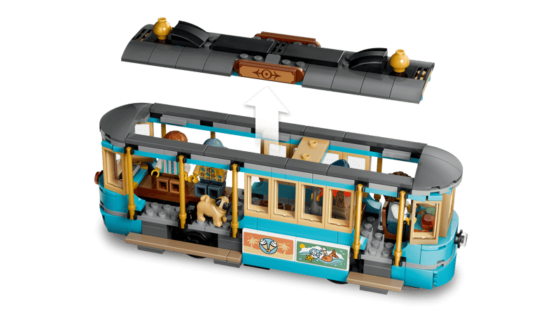 CITY TRAINS - TRAM CLASSICO DELLA SPIAGGIA - 60506 - babykid