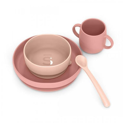 COLOR ESSENCE SET SVEZZAMENTO SILICONE ROSA - babykid