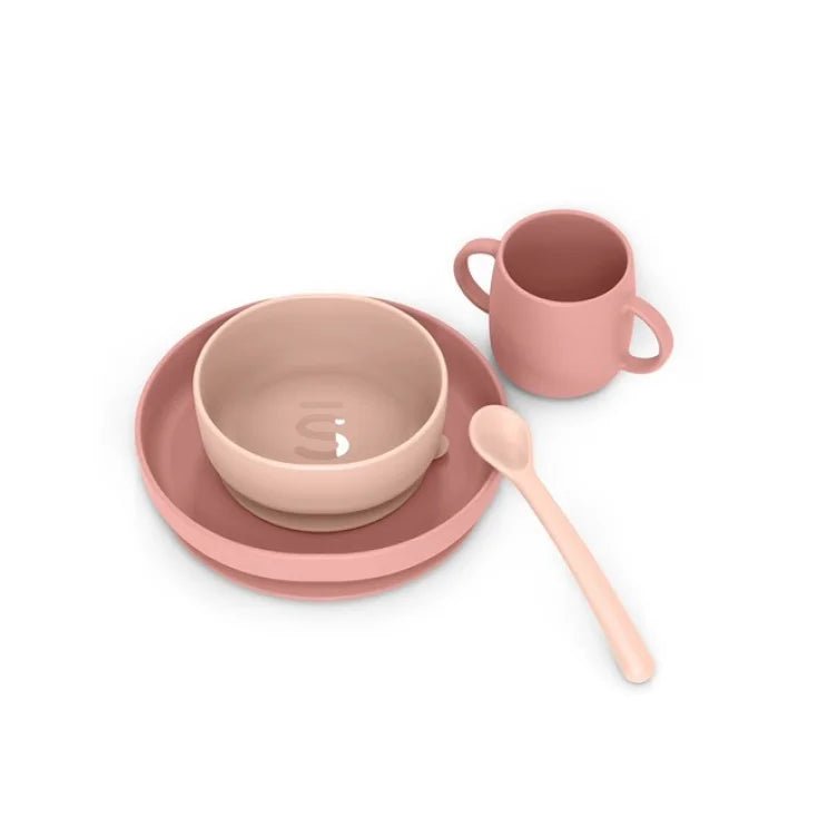 COLOR ESSENCE SET SVEZZAMENTO SILICONE ROSA - babykid