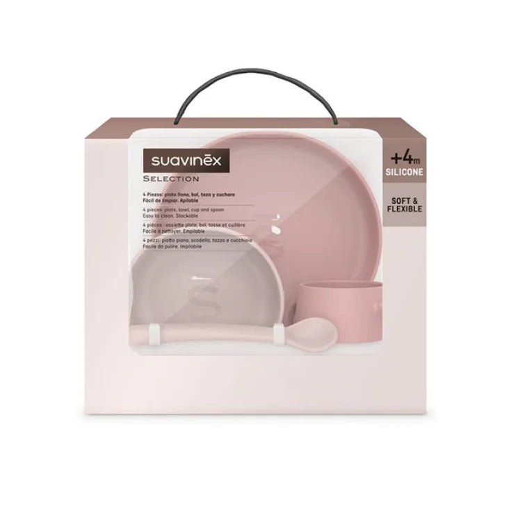 COLOR ESSENCE SET SVEZZAMENTO SILICONE ROSA - babykid
