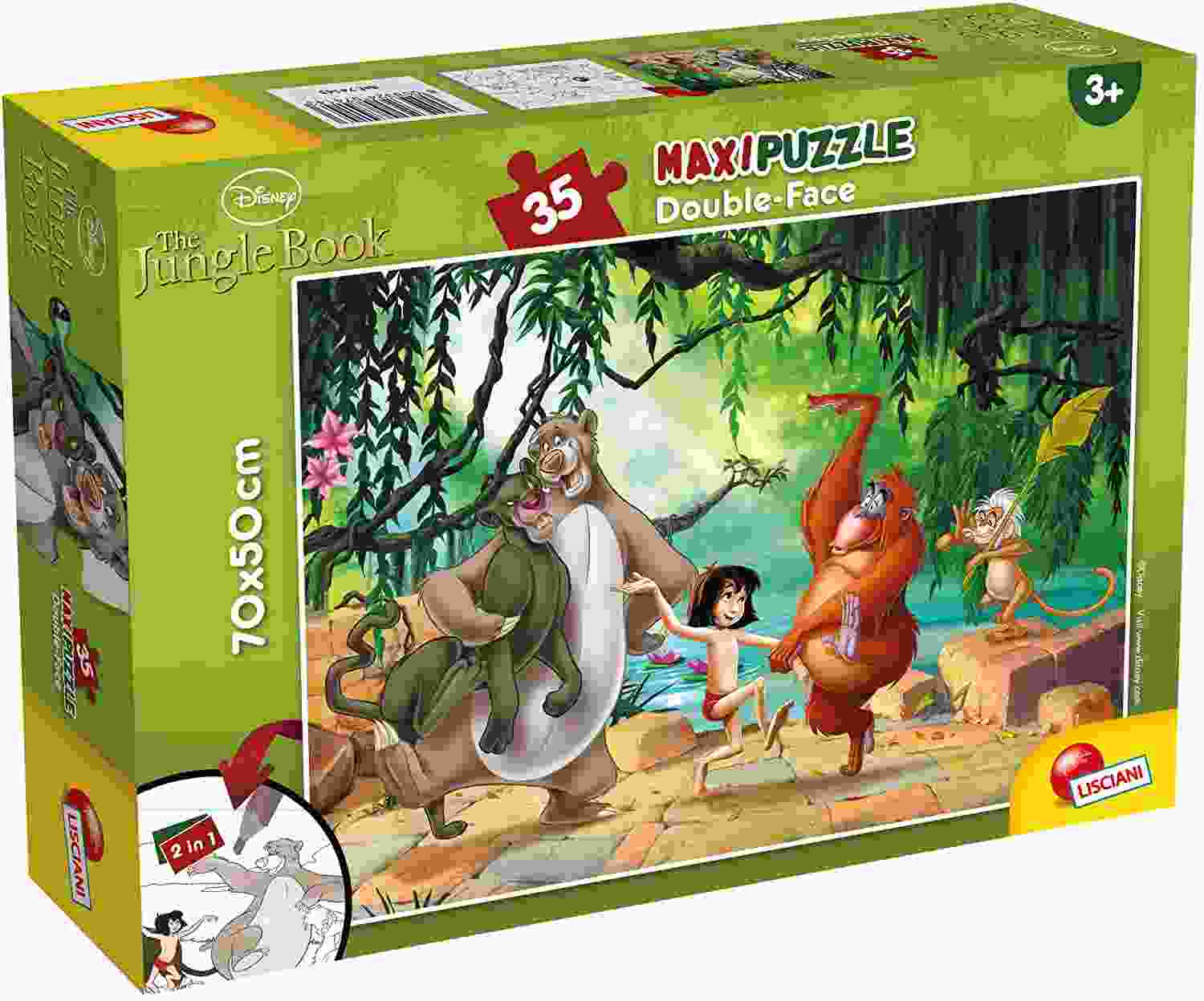 DISNEY PUZZLE DF MAXI FLOOR 35 JUNGLE BOOK - babykid