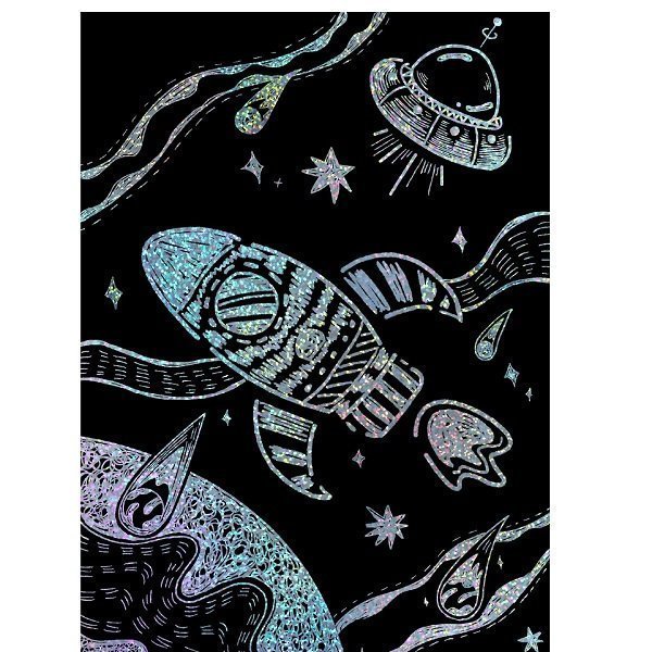 DISPLAY SCRATCH CON STENCIL ASSORTITO - babykid
