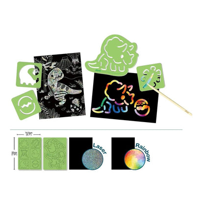 DISPLAY SCRATCH CON STENCIL ASSORTITO - babykid