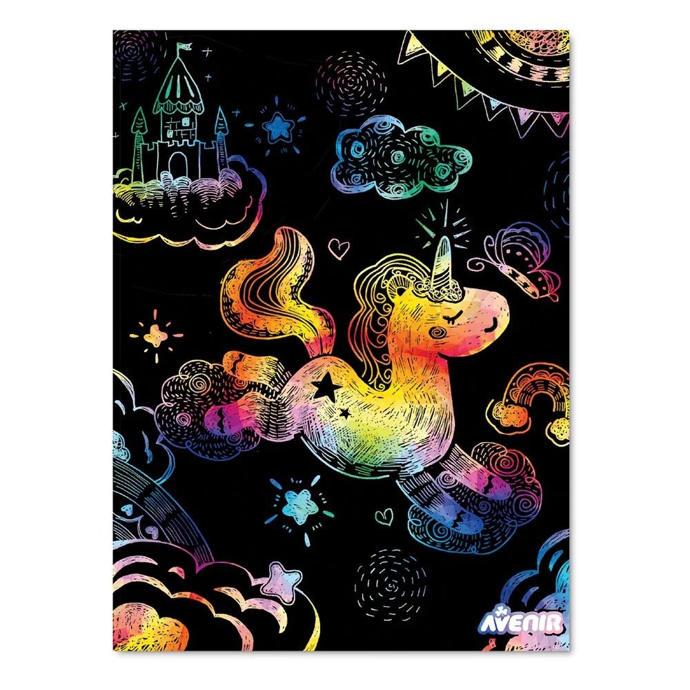 DISPLAY SCRATCH CON STENCIL ASSORTITO - babykid