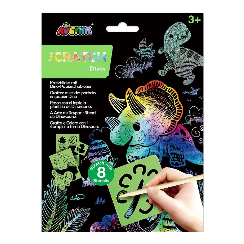 DISPLAY SCRATCH CON STENCIL ASSORTITO - babykid