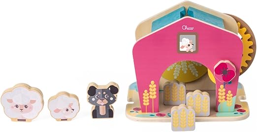 GIOCO LEGNO MULINO DELLE PECORE E CANE - babykid