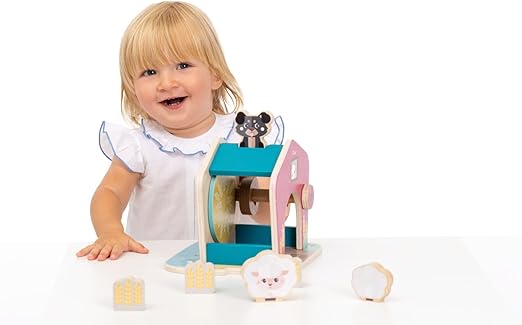 GIOCO LEGNO MULINO DELLE PECORE E CANE - babykid