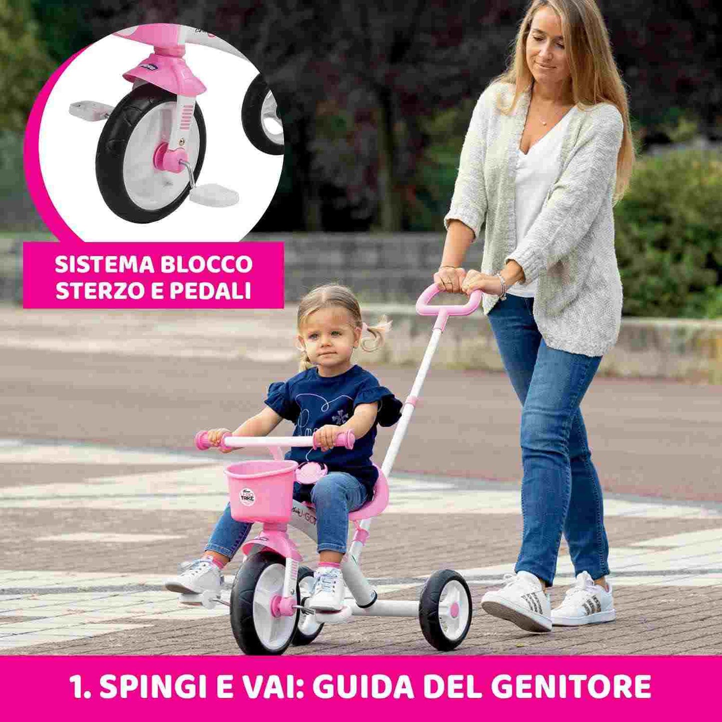 GIOCO TRICICLO U - GO ROSA - babykid