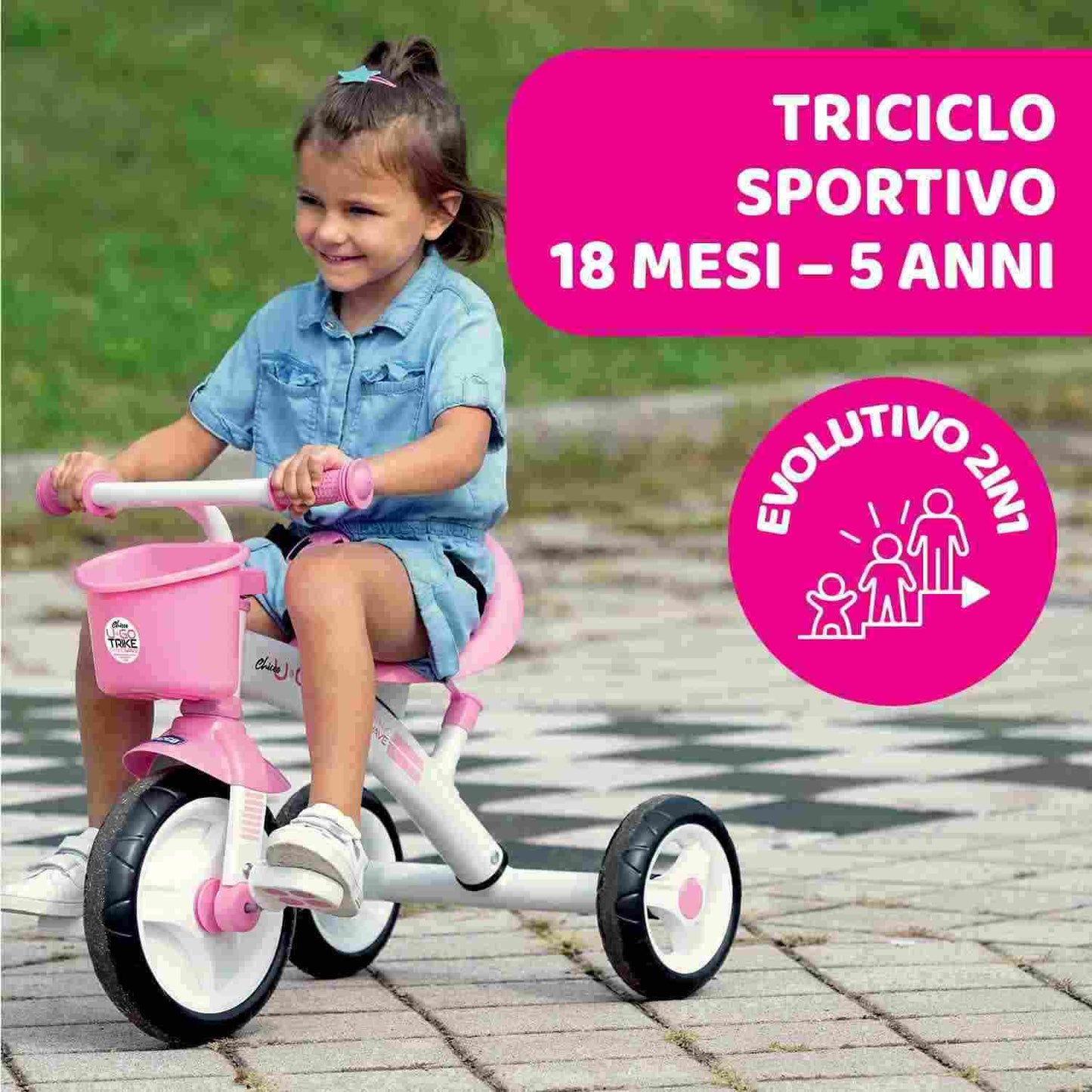 GIOCO TRICICLO U - GO ROSA - babykid