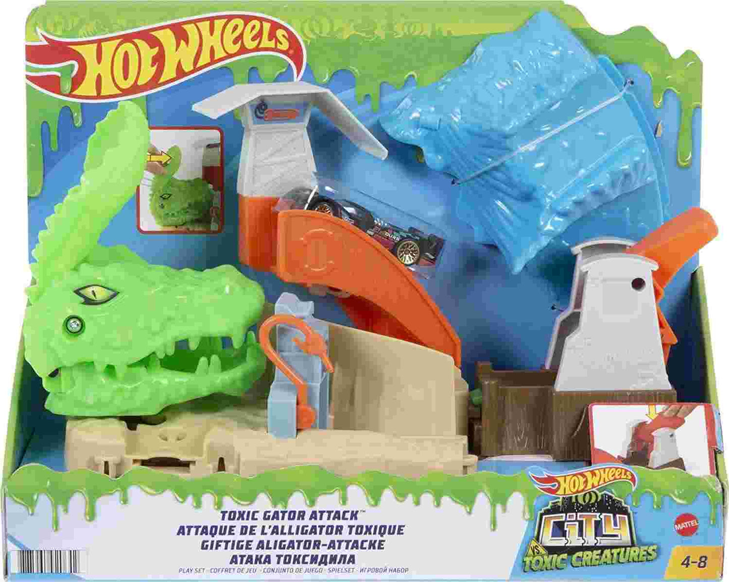 HOT WHEELS ATTACCO ALL'ALLIGATORE - babykid