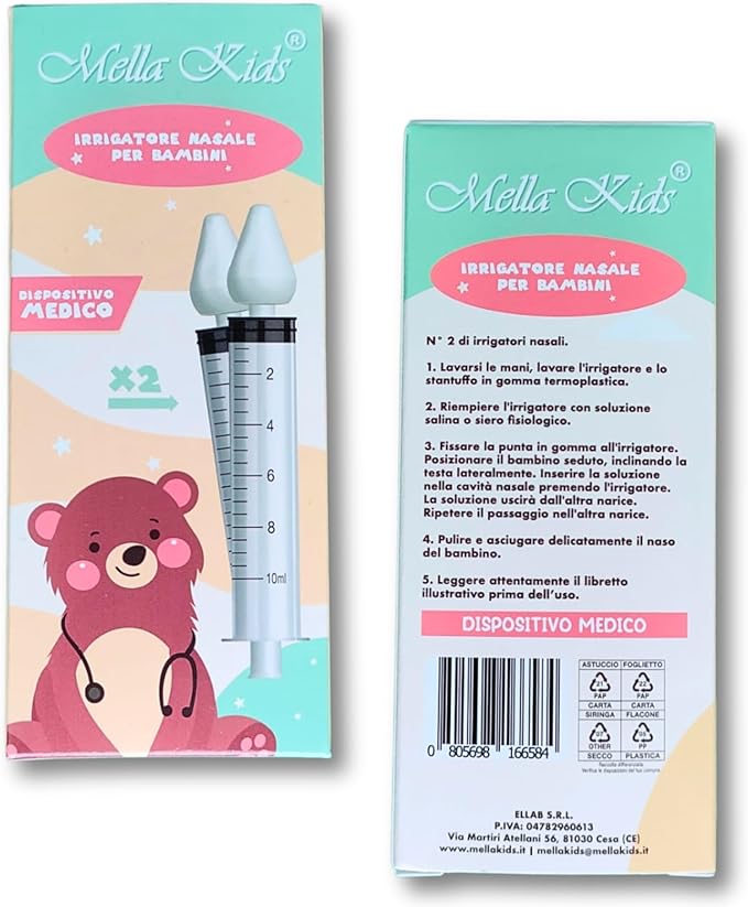 IRRIGATORE NASALE A SIRINGA - babykid