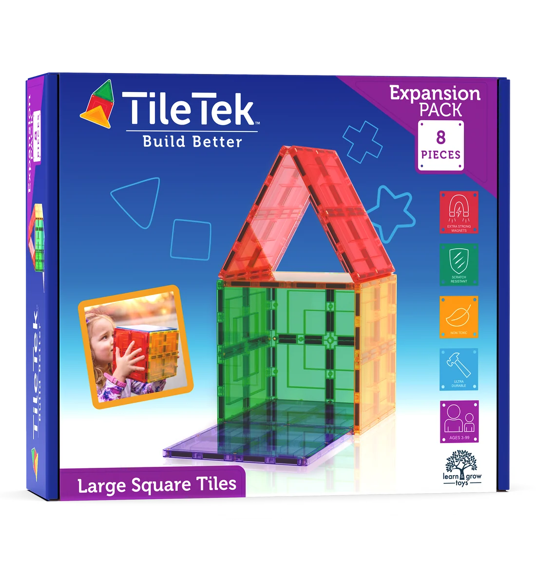 LARGE SQUARES PACK 8 PIECE - babykid