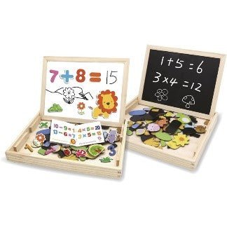 LAVAGNA LEGNO 2IN1 LETTERE - babykid