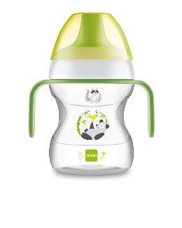 LEARN TO DRINK CUP 190 ML CON EXTRA SOFT SPOUT E MANICI - babykid