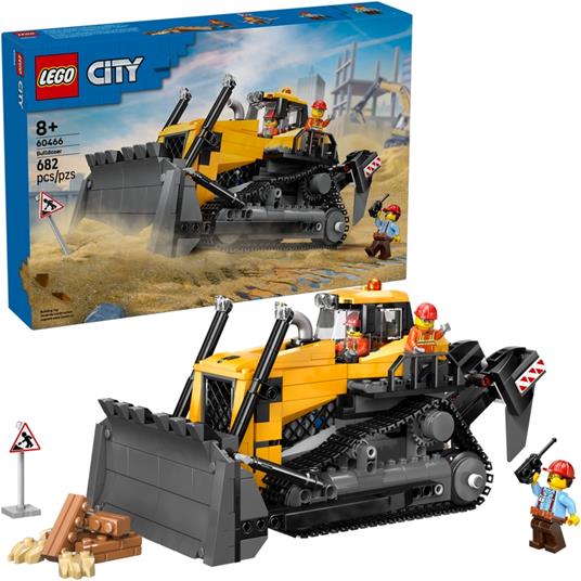 LEGO CITY BIG VEHICLES - BULLDOZER GIALLO - 60466 - babykid
