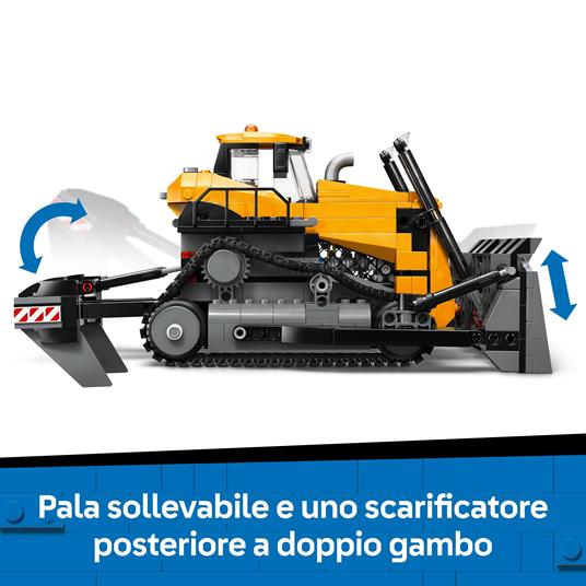LEGO CITY BIG VEHICLES - BULLDOZER GIALLO - 60466 - babykid