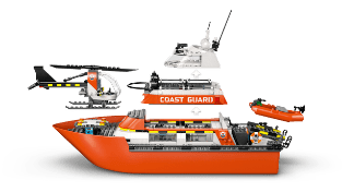 LEGO - CITY EXPLORATION - MOTOSCAFO DI SOCCORSO ED ELICOTTERO DELLA GUARDIA COST - babykid