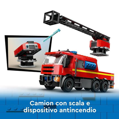 LEGO CITY FIRE - CASERMA DEI POMPIERI E AUTOPOMPA - 60414 - babykid