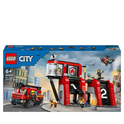 LEGO CITY FIRE - CASERMA DEI POMPIERI E AUTOPOMPA - 60414 - babykid