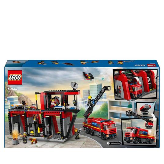 LEGO CITY FIRE - CASERMA DEI POMPIERI E AUTOPOMPA - 60414 - babykid