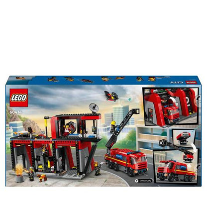 LEGO CITY FIRE - CASERMA DEI POMPIERI E AUTOPOMPA - 60414 - babykid