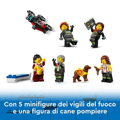 LEGO CITY FIRE - CASERMA DEI POMPIERI E AUTOPOMPA - 60414 - babykid