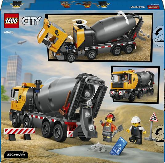 LEGO CITY GREAT VEHICLES - BETONIERA - 60478 - babykid