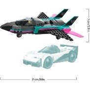 LEGO - CITY GREAT VEHICLES - JET CONTRO AUTO SPORTIVA - 60489 - babykid