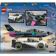 LEGO - CITY GREAT VEHICLES - JET CONTRO AUTO SPORTIVA - 60489 - babykid