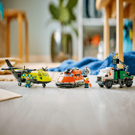 LEGO - CITY GREAT VEHICLES - REMIX AEREO, CAMION DI SERVIZIO E HOVERCRAFT - 6050 - babykid