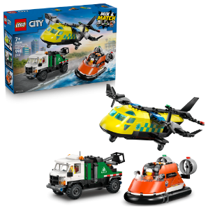 LEGO - CITY GREAT VEHICLES - REMIX AEREO, CAMION DI SERVIZIO E HOVERCRAFT - 6050 - babykid