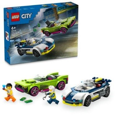LEGO - CITY POLICE - INSEGUIMENTO DELLA MACCHINA DA CORSA - 60415 - babykid