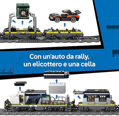 LEGO - CITY TRAINS - RAPINA AL TRENO DELLA POLIZIA - 60508 - babykid