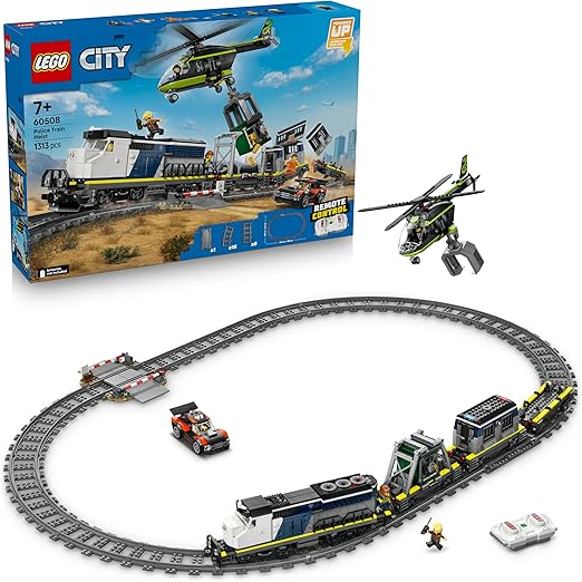 LEGO - CITY TRAINS - RAPINA AL TRENO DELLA POLIZIA - 60508 - babykid