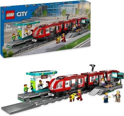 LEGO - CITY TRAINS - TRAM E FERMATA DEL TRAM - 60423 - babykid