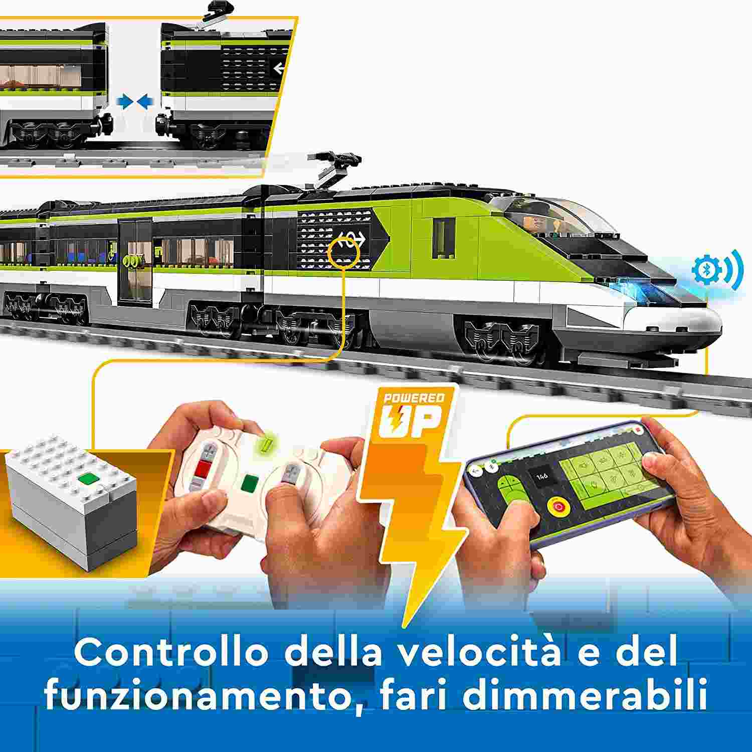 LEGO - CITY TRAINS - TRENO PASSEGGERI ESPRESSO - 60337 - babykid