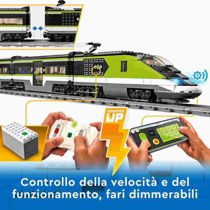 LEGO - CITY TRAINS - TRENO PASSEGGERI ESPRESSO - 60337 - babykid
