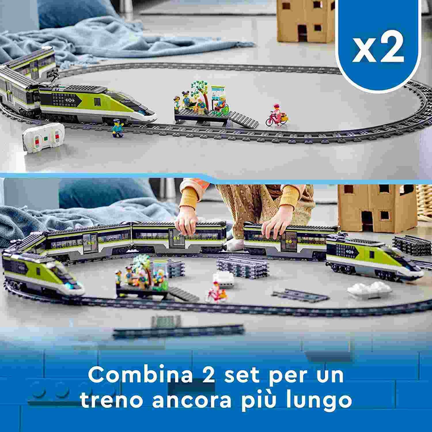 LEGO - CITY TRAINS - TRENO PASSEGGERI ESPRESSO - 60337 - babykid