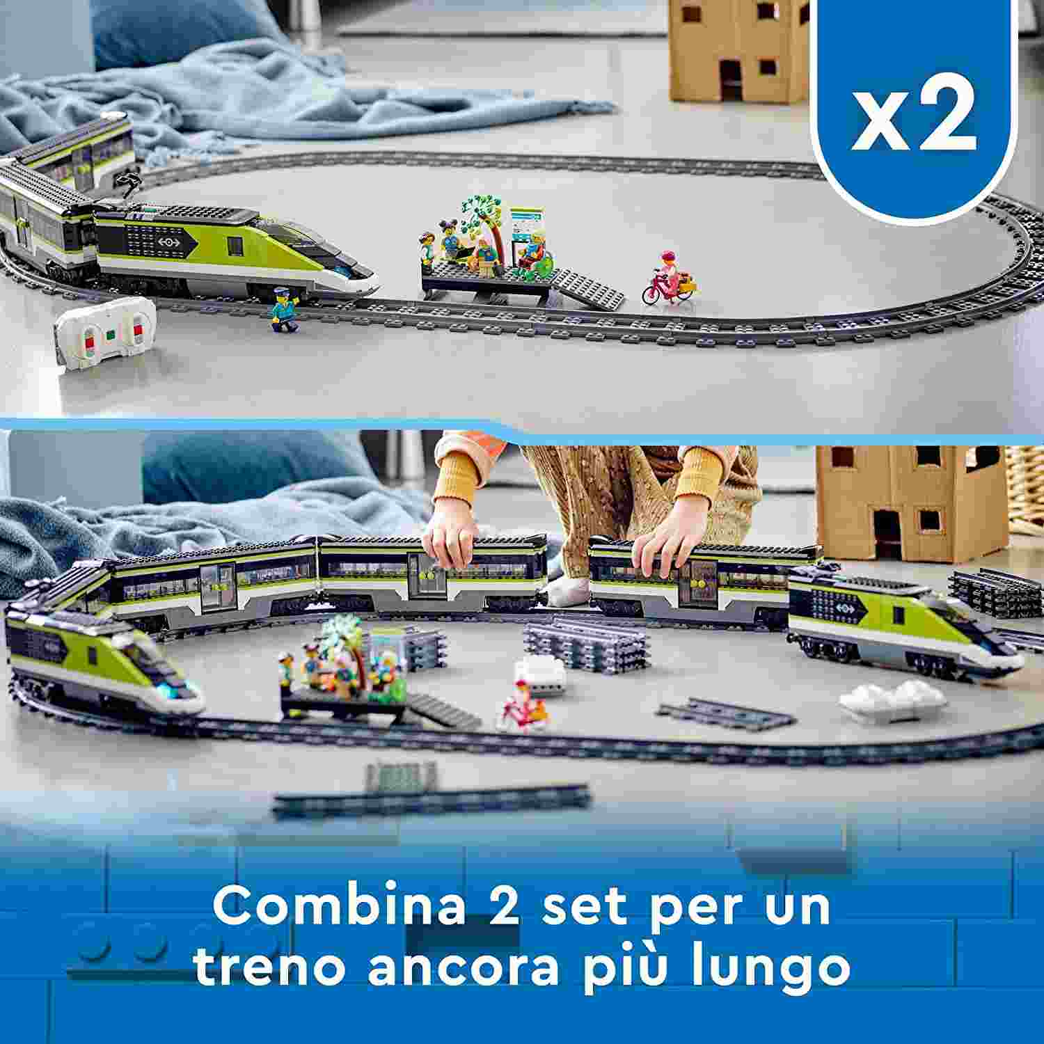 LEGO - CITY TRAINS - TRENO PASSEGGERI ESPRESSO - 60337 - babykid