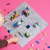 LEGO - CLASSIC - BASE GRIGIA - 11024 - babykid