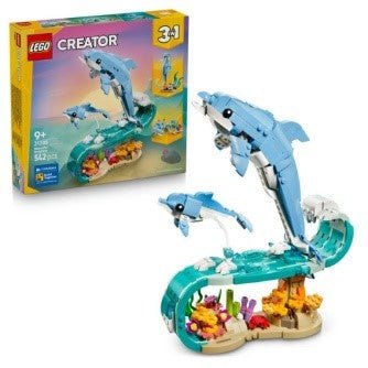 LEGO - CREATOR - ANIMALI MARINI: MERAVIGLIOSI DELFINI - 31385 - babykid
