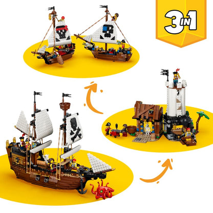 LEGO CREATOR - ICONICA NAVE DA PIRATA - 31387 - babykid